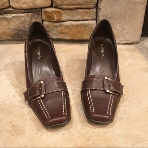 Maripe Addison Leather Heeled Shoes • Size 7.5 M